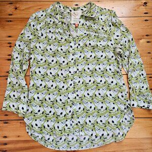 16 of 52 Conversations by Anthropologie Cat Print Top Size 10